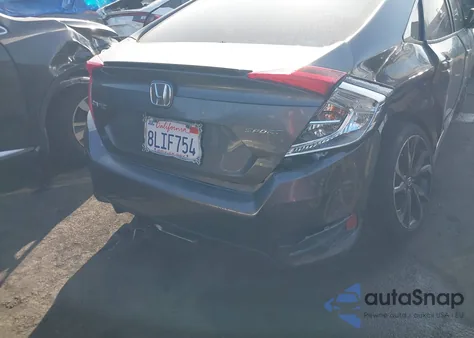 2019 Honda Civic Sport z USA, uszkodzony, nr VIN 2HGFC2F8XKH572302